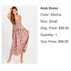 Altered State maxi dress mocha colored